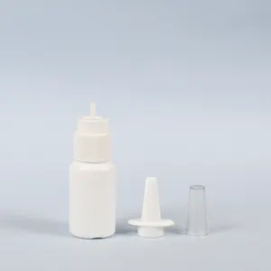 Plastik göz/kulak burun damlalıklı plastik şişeler damlalıklı burun spreyi İlaç endüstrileri için