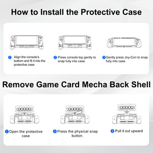 เคสป้องกันรุ่นใหม่สำหรับ <span class=keywords><strong>Nintendo</strong></span> Switch 2  วัสดุ TPU และ PC แบบไฮบริด ป้องกันแรงกระแทก ฝาหลังแข็ง - Product Image 5