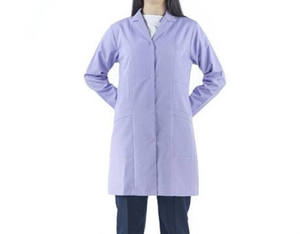Vestido de enfermera de Hospital con cuello de solapa frontal con botón para mujer, uniforme de médico, bata de laboratorio, disfraz - Product Image 6