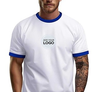 Camiseta Ringer con Impresión por Sublimación y Logotipo Personalizado, Camisetas Tri-blend - Product Image 5