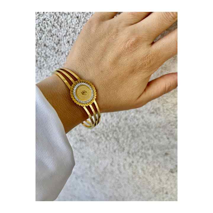 Bracciale da donna in pietra zircone in acciaio nuova stagione