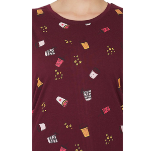 Camiseta de algodón de talla grande personalizada para mujer, cuello redondo, manga corta, nuevo diseño, todos los gráficos impresos, informal, verano, logotipo directo de fábrica - Product Image 3