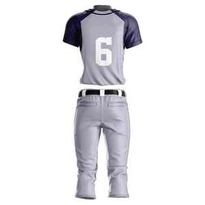 Ensemble de maillots de baseball pour adultes de haute qualité 2025, taille plus, respirant, séchage rapide, antibactérien, pour la compétition, fabriqué au Pakistan - Product Image 2