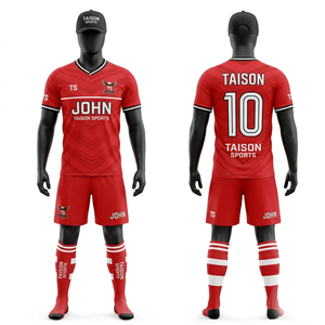 Uniforme de Fútbol de Poliéster Premium de 180 GSM, Color Verde Oliva y Negro, Paneles Sublimados, Logotipo Personalizado Bordado - Product Image 6