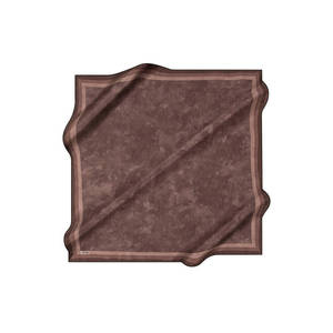 Écharpe de mode florale en coton marron - Product Image 1
