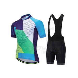 Uniforme de cyclisme avec rayures classiques et performance moderne Kit de cyclisme tout autour pour homme avec tissu à séchage rapide - Product Image 1