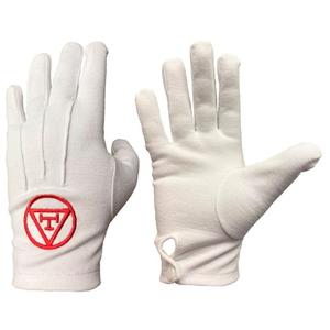 ถุงมือผ้าฝ้ายปักลายพระราชกกุธภัณฑ์ถุงมือช่าง - Product Image 1