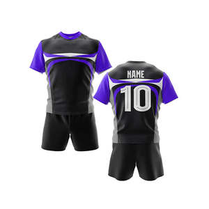 Maillot de rugby personnalisé de haute qualité à manches courtes, ensemble uniforme sublimé pour hommes et femmes, vente en gros - Product Image 3