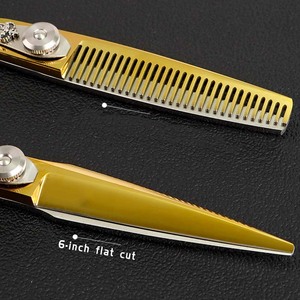 กรรไกรตัดผมสแตนเลสสำหรับร้านเสริมสวยการออกแบบที่น่าสนใจกรรไกรช่างตัดผม - Product Image 3
