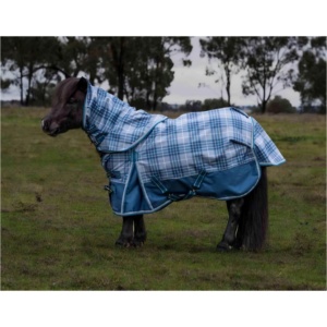 Alfombra impermeable para caballos de invierno 1200D, forro de nailon seguro, suave Aeromesh, correas de pecho de liberación rápida, transpirable, cómoda para caballos - Product Image 1