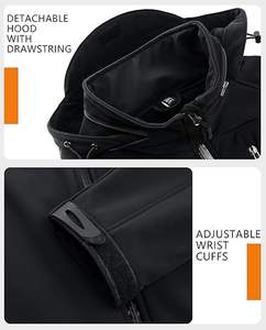 Vestes d'hiver de haute qualité en tissu softshell, vestes softshell coupe-vent, vestes softshell imperméables pour le sport en plein air - Product Image 5
