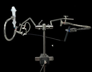 Support mural avec barres pivotantes à double angle et pince de rail, manuel, en acier, acier inoxydable, vente en gros à prix avantageux - Product Image 1