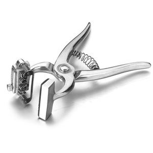 Pince à tatouer les oreilles des animaux vétérinaires, réutilisable, en aluminium durable, pour chèvre, mouton, chien, lapin - Product Image 1