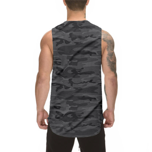 Men's Sleeveless Summer Sport <b>Vest</b> Camouflage Quick Dry Gym Fitness Bodybuilding <b>Muscle</b> Tank Tops Breathable Summer Plus Size - Product Image 2