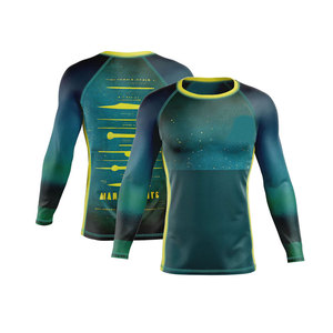 2025 Customized <b>Men's</b> Fitness Compression Rash Guard Quick Dry Long Sleeve Gym <b>Swim</b> Wear Breathable <b>for</b> Adults with OEM Service - Product Image 1
