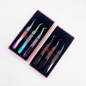 แหนบถอนขนตาสแตนเลสพลาสม่าสีดำแบบปรับแต่งได้ทนทานปลายเรียบยาว10มม. - Product Image 5