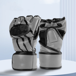 Vente en gros 8oz Professionnel UFC Boxe Formation Demi Doigt Adulte 12oz MMA Gants - Product Image 5