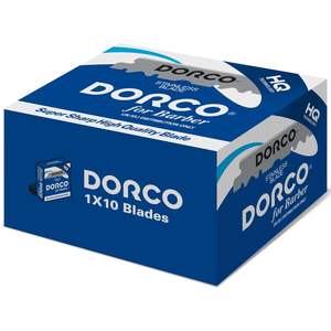 Lames de rasoir à bord simple Dorco, 1000 unités, 10 boîtes de 100 recharges pour rasoir droit de barbier - Product Image 1