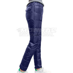 กางเกงขนเป็ดหุ้มฉนวนกลางแจ้งใส่ได้ทั้งชายและหญิงกางเกงกันความร้อนหนากางเกงขนปุยแฟชั่นโรงงาน - Product Image 3
