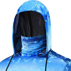 Sublimation personnalisée Upf 50 + Performance chemises de pêche à séchage rapide à manches longues respirant vêtements de protection solaire grande taille pour hommes - Product Image 3