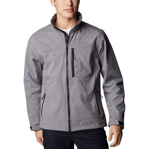Veste coupe-vent personnalisée hommes veste polaire légère coupe-vent manteau de travail veste de randonnée imperméable à coquille souple - Product Image 2