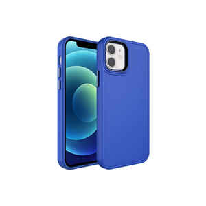 Coque en silicone premium antichoc pour iPhone 11 11 Pro avec cadre métallique imprimé UV, design de boutons, bleu saxophone, compatible - Product Image 1