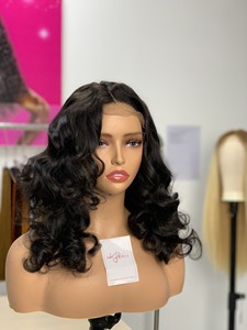 Cheveux vierges vietnamiens en gros, densité 130%, cheveux humains bouclés et rebondissants, perruques en dentelle transparente - Product Image 3