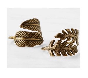 Accesorios de mesa Anillo de servilleta de metal Anillo de servilleta de perla de Primavera de boda Anillo de Mantel de boda - Product Image 3