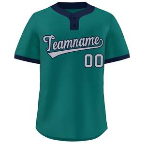 Maillot de baseball boutonné personnalisé presse à chaud équipe chemise de softball maille respirante séchage rapide logo brodé jeunesse Fit USA Pro - Product Image 5