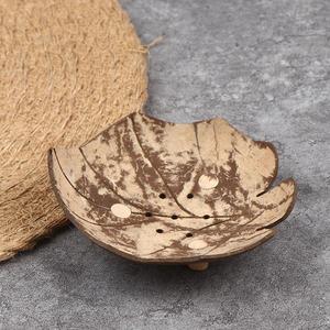 Meilleur choix de décorations pour salle de bain Porte-savon nordique moderne Porte-coquille de noix de coco Plaques auto-drainantes pour savons - Product Image 2