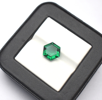 에메랄드 헥사곤 컷 6mm~20mm 사이즈, 랩 제작 나노시탈 에메랄드 루스 젬스톤, DIY 주얼리 제작용