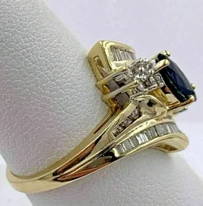 แหวนเพชรโมอิสอัญมณีสีเงิน925สำหรับงานหมั้นเพชร - Product Image 4