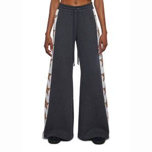 Pantalon de jogging décontracté à jambe droite, taille mi-haute double, imprimé personnalisé, léger, confortable, avec cordon de serrage, respirant et séchage rapide - Product Image 2