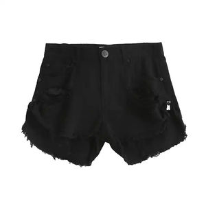 กระโปรงยีนส์ผ้าฝ้ายสำหรับผู้หญิงสไตล์ลำลองสำหรับฤดูร้อน ทรงมินิ ขาดรุ่ย แต่งซิป มีกระเป๋า เอวธรรมชาติ ระบายอากาศได้ดี คุณภาพสูง เหมาะสำหรับเล่นกีฬา - Product Image 5