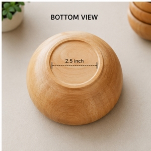 ชามไม้สำหรับเสิร์ฟ ล้างด้วยมือเท่านั้น อุปกรณ์รักษ์โลก - Product Image 2