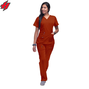 Logo personnalisé Vente en gros Combinaison chirurgicale Polyester Spandex Costumes de soins infirmiers médicaux Médecins Femmes Uniforme d'allaitement Ensembles de gommage - Product Image 1