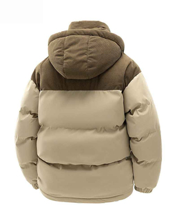 Vestes d'hiver chaudes pour hommes, logo personnalisé, fermeture éclair, veste à bulles, polyester de haute qualité, surdimensionnée, streetwear tendance, vestes pour hommes - Product Image 4