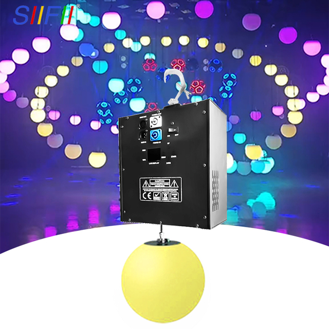 SIIFII Full Color LED Kinetic Ball Lighting System with DMX Control IP33 Rated Aluminum Alloy Construction