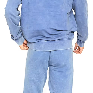 Ensemble de survêtement unisexe en coton 100% avec impression personnalisée, survêtement de jogging pour homme, survêtement d'été avec capuche et pantalon - Product Image 6