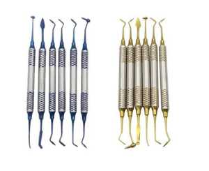 Juego azul de 6 piezas de instrumentos de llenado de compuesto dental manual Kit quirúrgico para colocación de restauración - Product Image 5