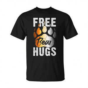 T-shirt Bear Paw con design Free Bear Hugs, taglia unisex per adulti - Product Image 2