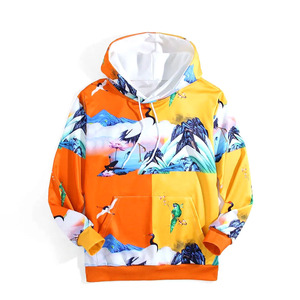 เสื้อฮู้ดดี้ผู้ชายคุณภาพสูงสำหรับฤดูหนาว สไตล์ลำลอง พิมพ์ลายแบบซับลิเมชั่น มีกระเป๋าเสื้อ แขนยาว ผ้าฟลีซ โพลีเอสเตอร์ 100% ป้องกันรอยยับ แห้งเร็ว - Product Image 4