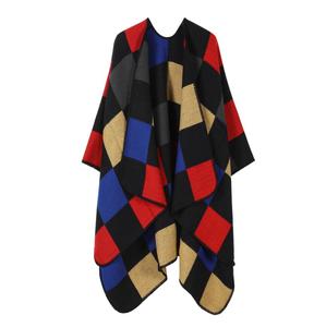 Chal Largo y Cálido para Mujer, Diseño a Cuadros Jacquard, Grueso, Ecológico y Moderno para Invierno - Product Image 4