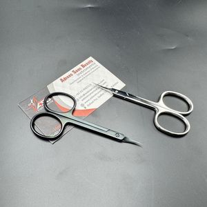 Tijeras profesionales de hoja Extra fina para uñas, tijeras para cutículas de manicura de acero inoxidable, tijeras de belleza afiladas con punta curva precisa - Product Image 6