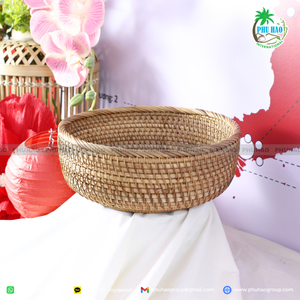 VENTA CALIENTE Exportación de Vietnam Cesta de mimbre tejida a mano para almacenamiento de baño Essentials de tocador y decoración de spa - Product Image 2