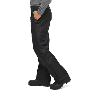Pantalon de neige pour homme grande taille, couleur noire, fermeture éclair, imperméable 10 000 mm, coupe-vent, respirant, séchage rapide, sports d'hiver en plein air - Product Image 3