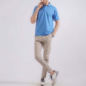 Camiseta de Hombre 100% Algodón de Punto, Estilo Ejecutivo con Logotipo Frontal, Diseño Sólido, Servicio OEM, Método de Impresión Digital Rápida - Product Image 3