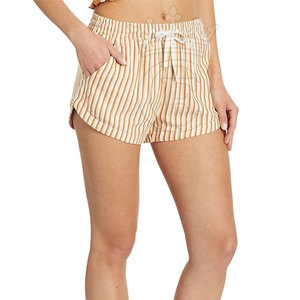 Short décontracté à rayures solides pour femmes Short d'été respirant de haute qualité Short décontracté pour femmes - Product Image 4