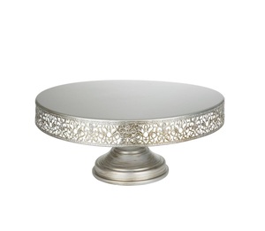Support de service à gâteau en aluminium de bonne conception support de service de forme ronde de taille personnalisée avec la plus grande qualité - Product Image 1