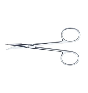 Ciseaux oculaires chirurgicaux de dissection de haute qualité 10cm embouts de sonde émoussés incurvés - Product Image 5